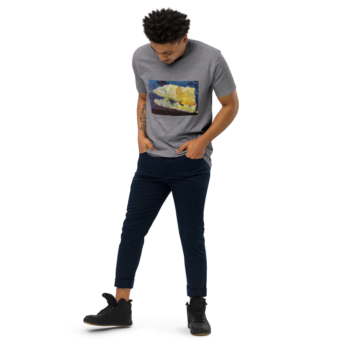 Fluffy Men’s premium heavyweight tee